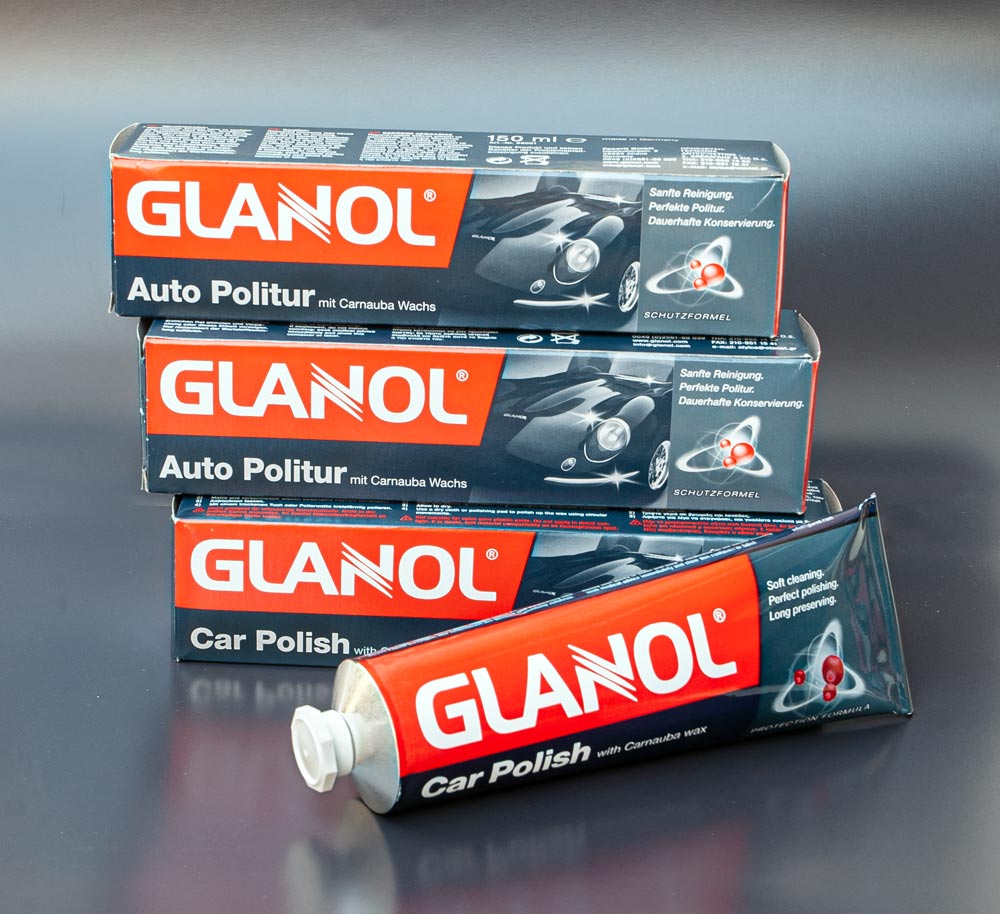 GLANOL ® Autopolitur mit Carnaubawachs 3x 150 ml Tube