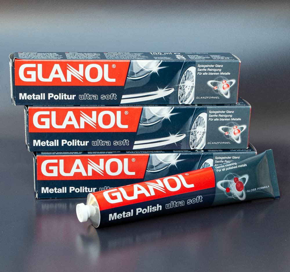 GLANOL ® Metallpolitur ultra‑soft 3x 100 ml Tube