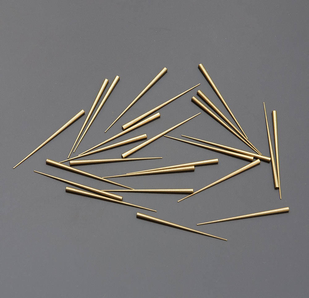 Lange Vorsteckstifte Messing 0,30 - 1,27 x 25,4 mm (1 Zoll) 25 Stück