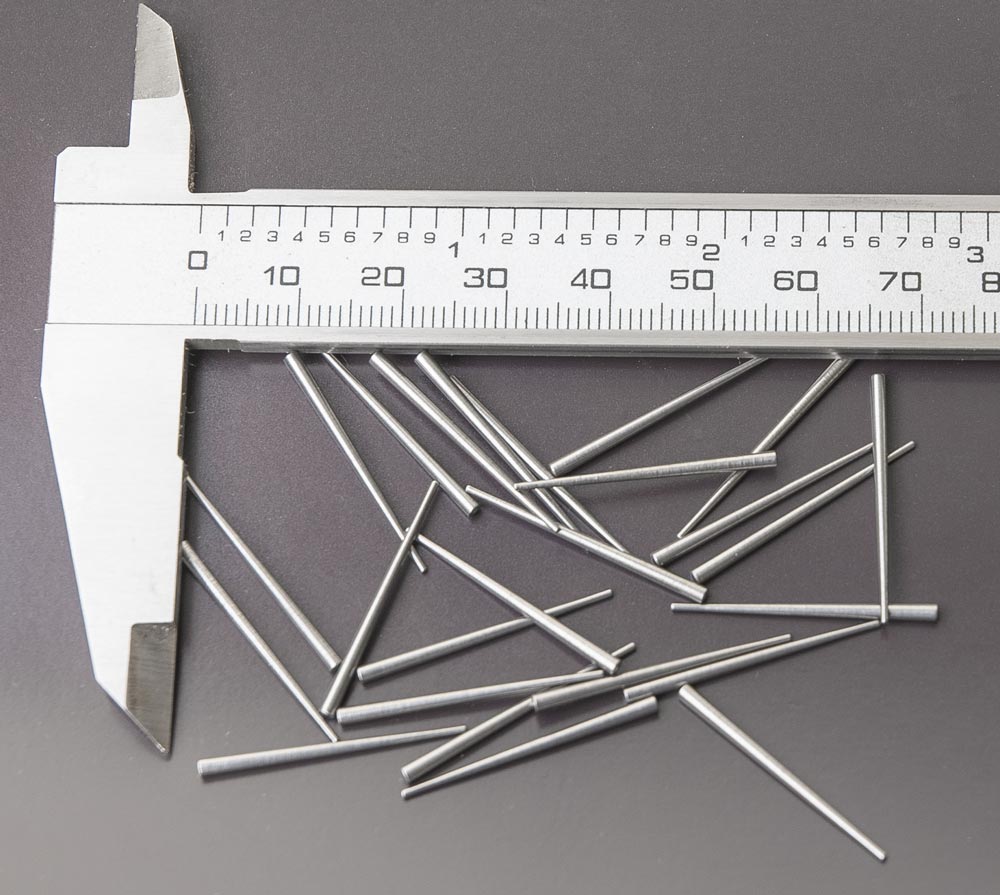 Lange Vorsteckstifte Stahl 0,76 - 1,65 x 25,4 mm (1 Zoll) 25 Stück