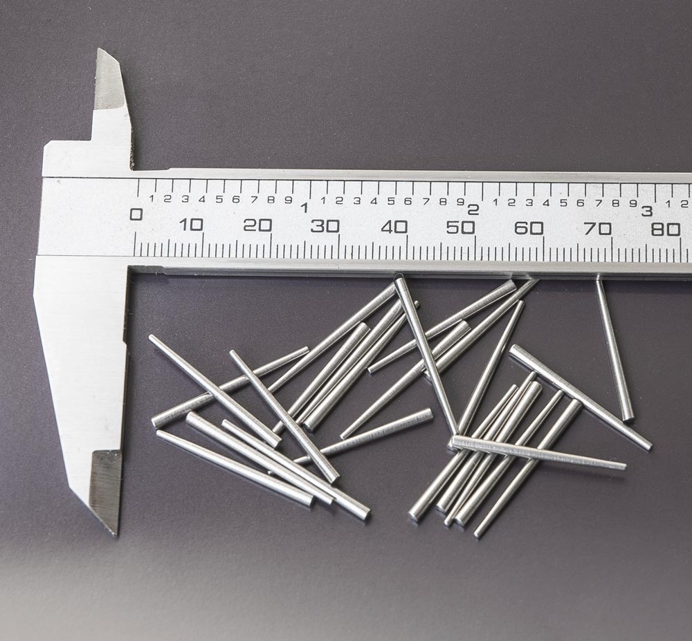 Lange Vorsteckstifte Stahl 1,14 - 1,91 x 25,4 mm (1 Zoll) 25 Stück