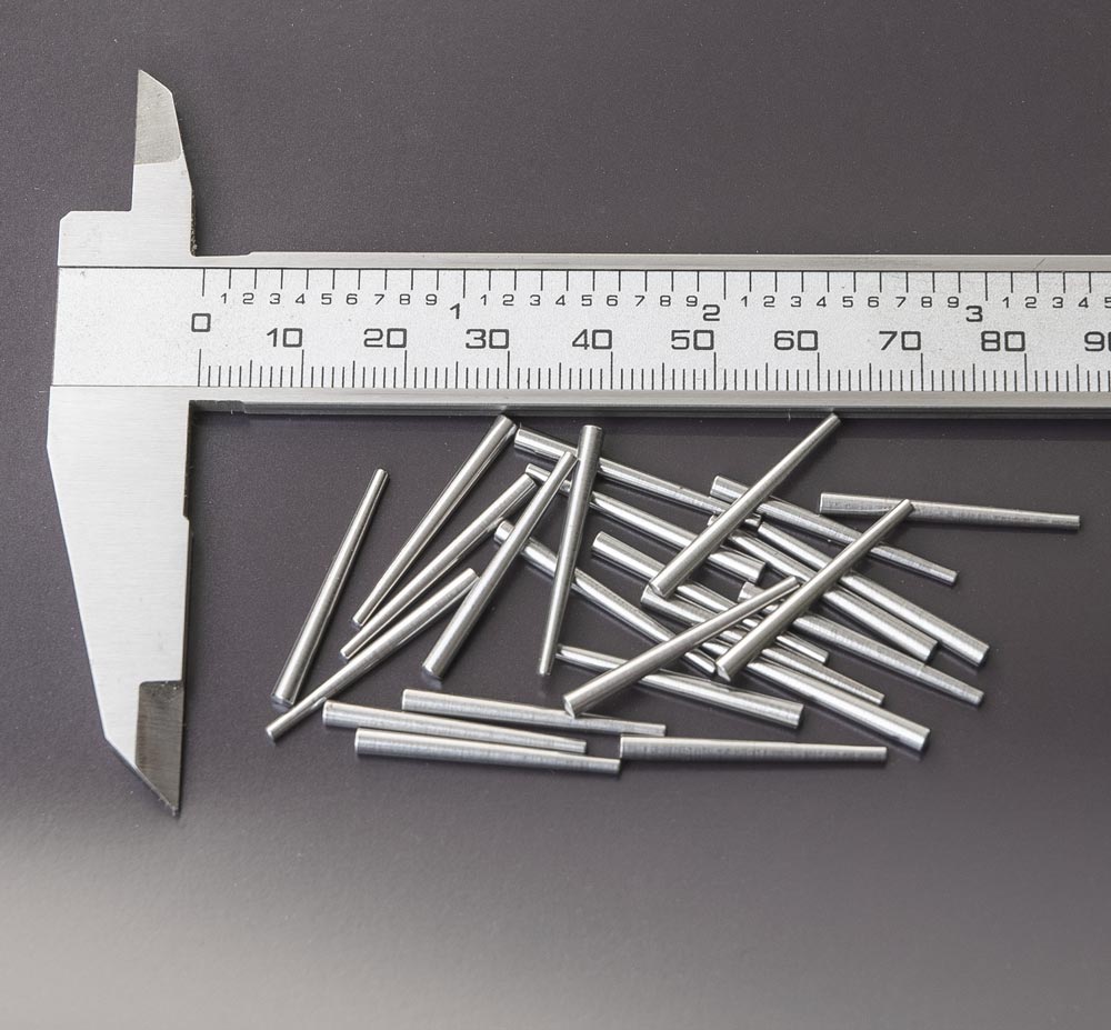 Lange Vorsteckstifte Stahl XXL 1,80 - 2,60 x 32,0 mm, 25 Stück