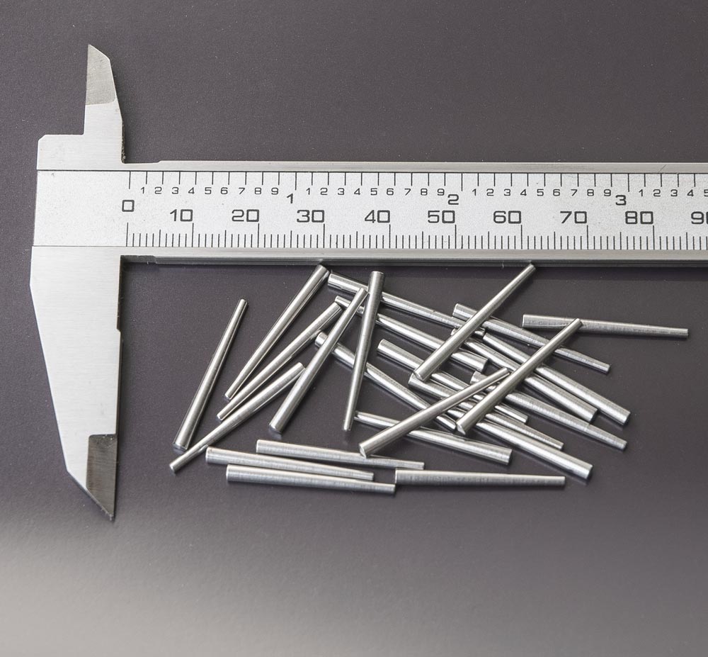 Lange Vorsteckstifte Stahl 1,50 - 2,40 x 25,4 mm (1 Zoll) 25 Stück