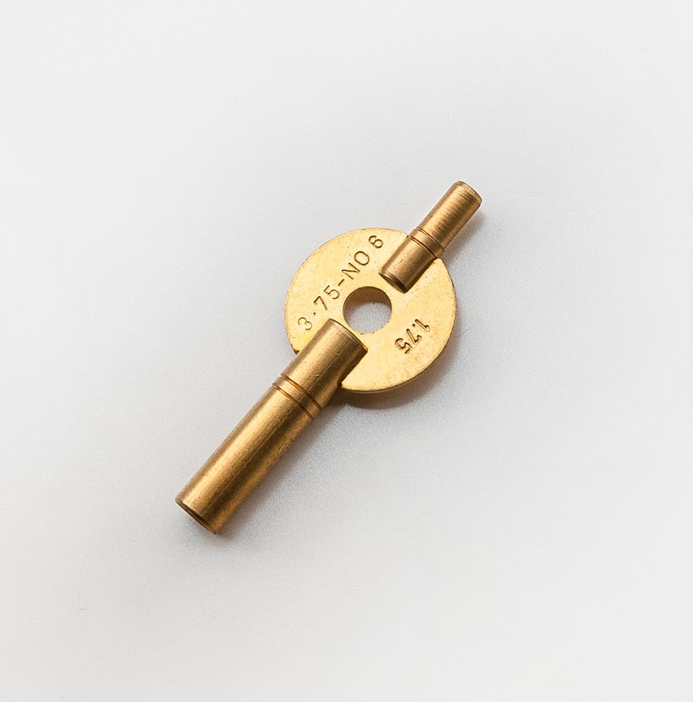 Schlüssel für Reiseuhren, englisches Modell - span class=heilight1Gr. 6 (3,75 mm) + 1,75 mm/span