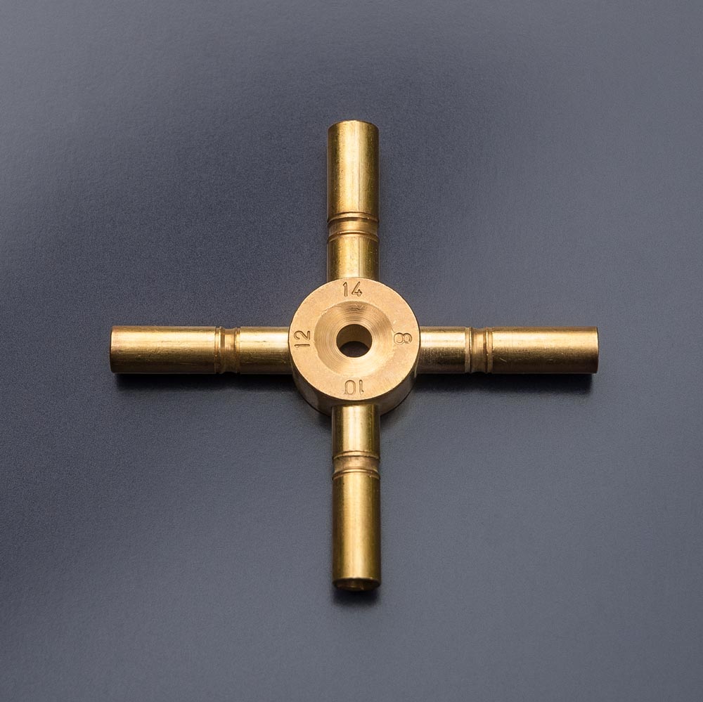 Universalschlüssel - Stern-Schlüssel - Multi-Schlüssel für Grossuhren, Gr. 8‑10‑12‑14