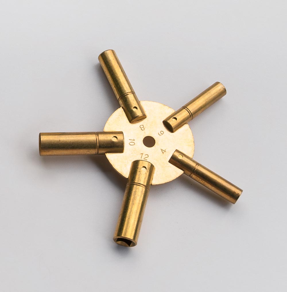 Universalschlüssel - Stern-Schlüssel - Multi-Schlüssel für Pendulen, Gr. 4‑6‑8‑10‑12