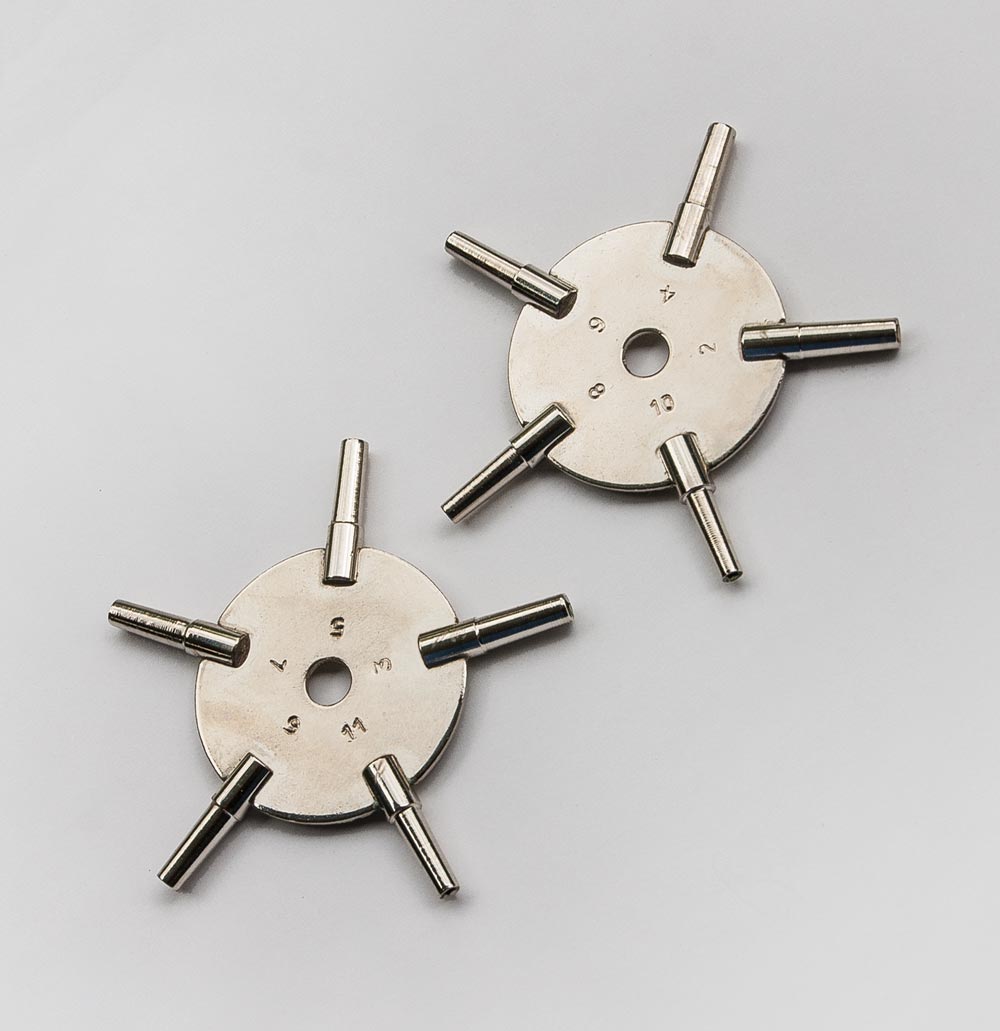 Universalschlüssel-Set - Stern-Schlüssel - Multischlüssel für Taschenuhren
