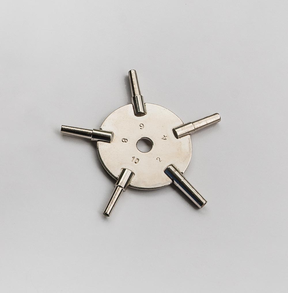 Universalschlüssel - Stern-Schlüssel - Multi-Schlüssel für Taschenuhren Gr. 2‑4‑6‑8‑10