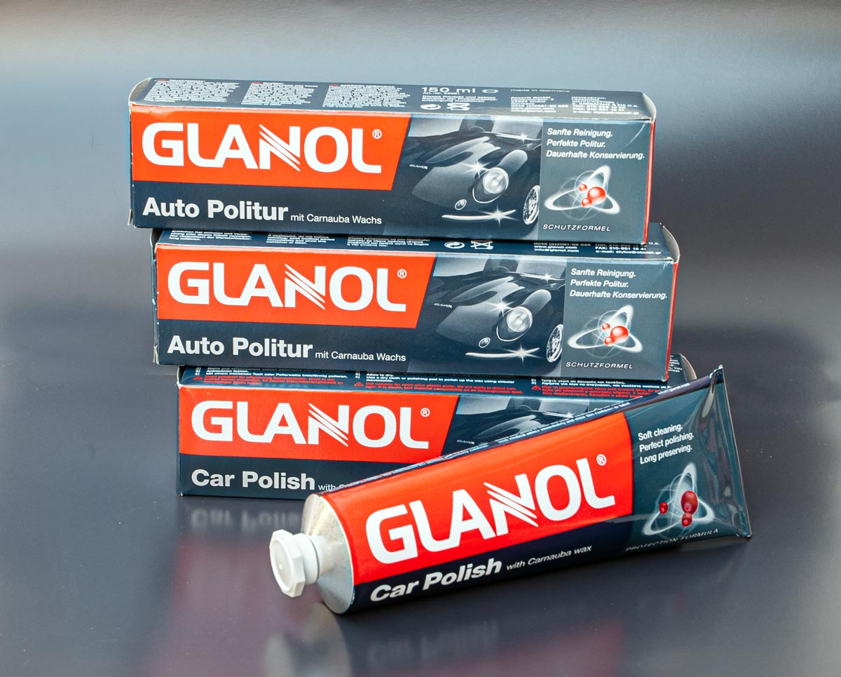 GLANOL ® Autopolitur mit Carnaubawachs 3x 150 ml Tube