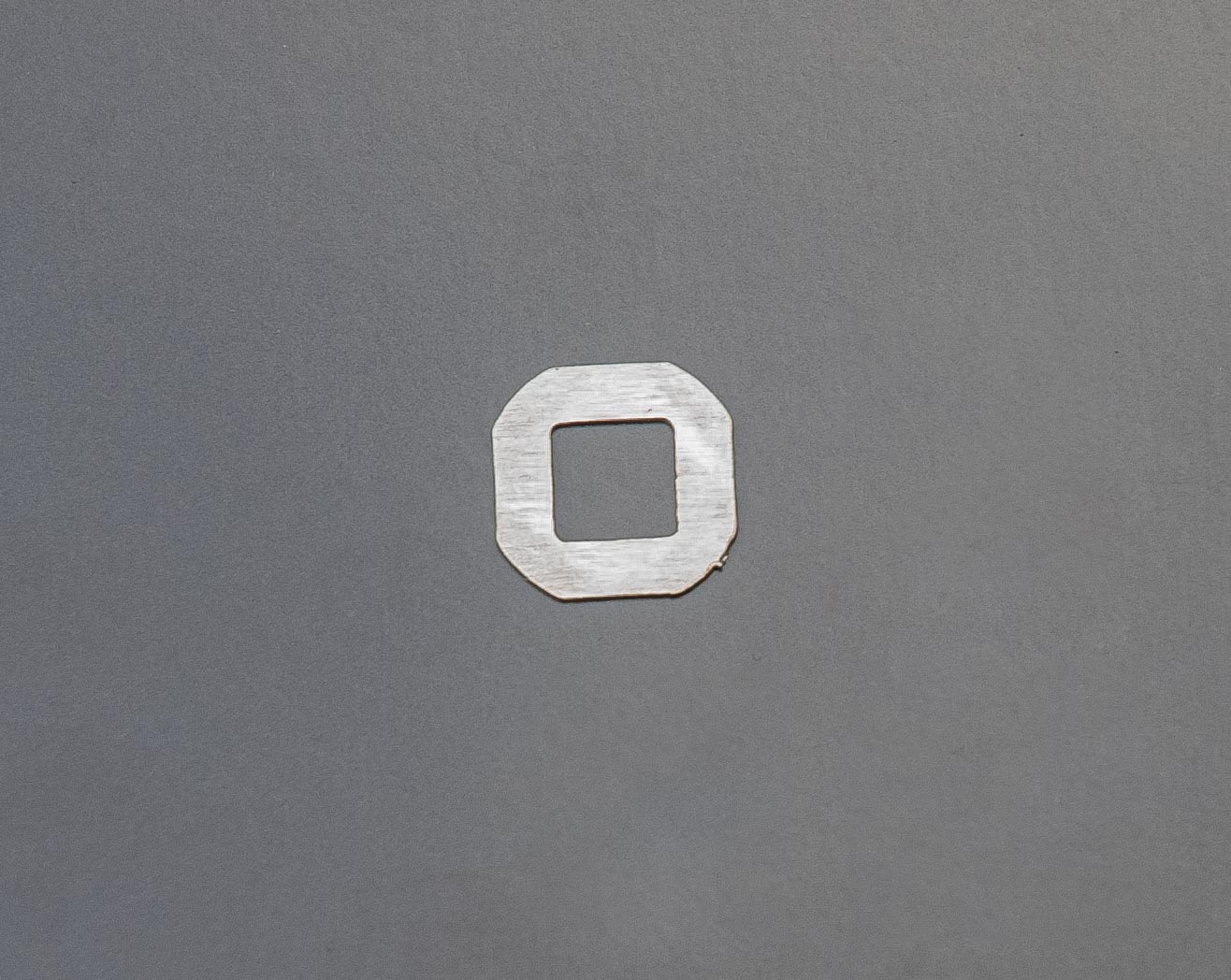 Klemmvierkant für Comtoise-Uhren, Federstahl, ca. 0,50 mm dick, 1 St.