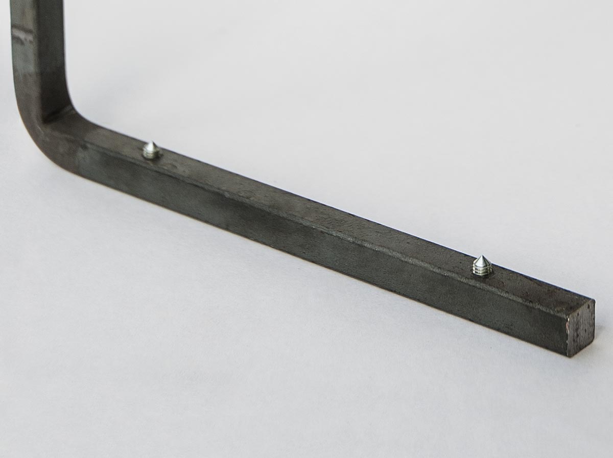 Konsole, Standard, gebogen, m. 4 Stellschrauben, ca 21 cm breit