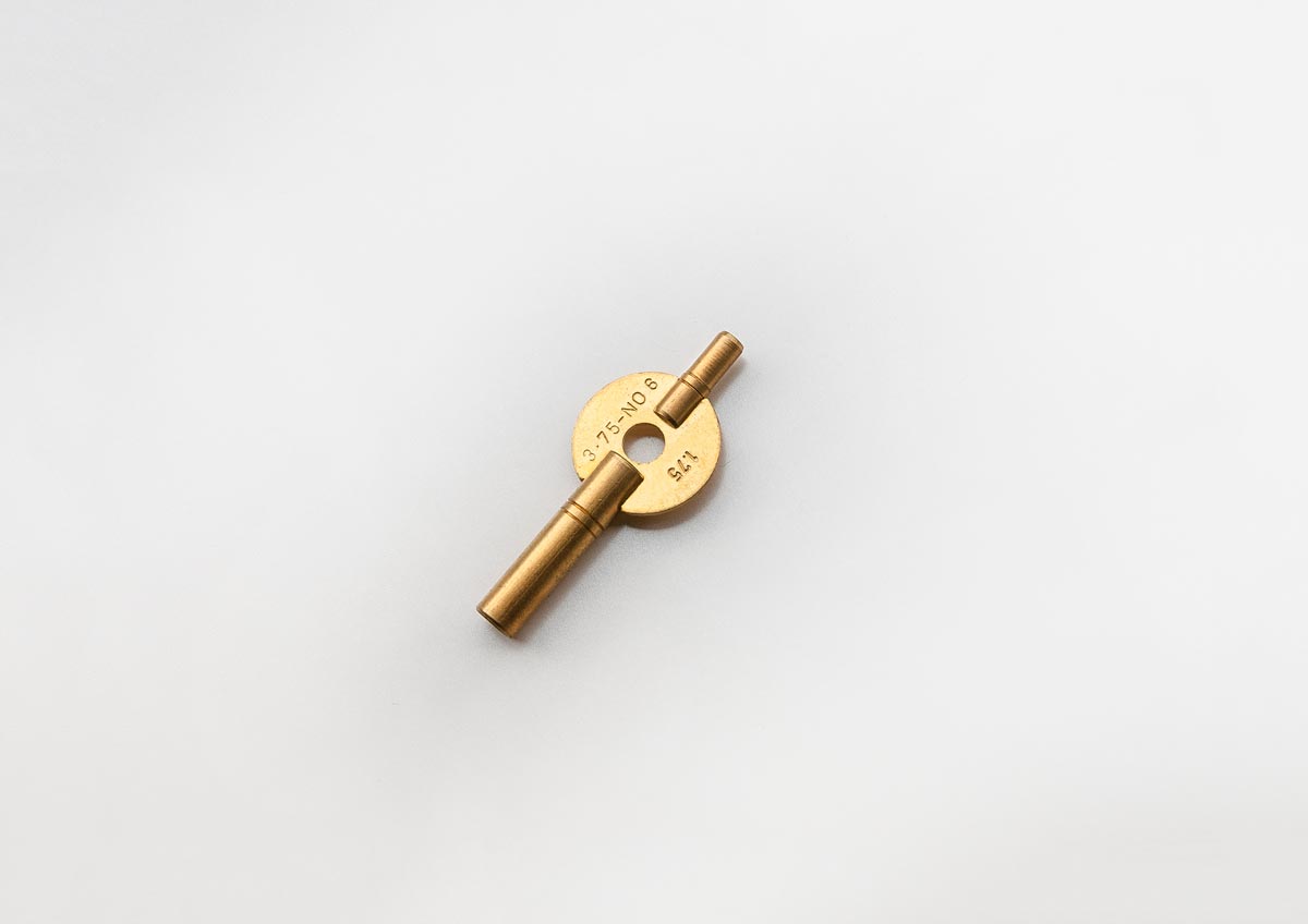 Schlüssel für Reiseuhren, englisches Modell - span class=heilight1Gr. 6 (3,75 mm) + 1,75 mm/span