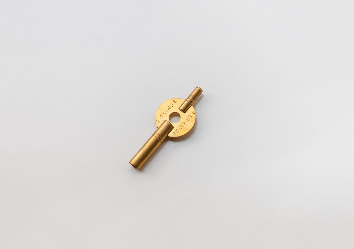 Schlüssel für Reiseuhren, englisches Modell - span class=heilight1Gr. 6 (3,75 mm) + 1,95 mm/span