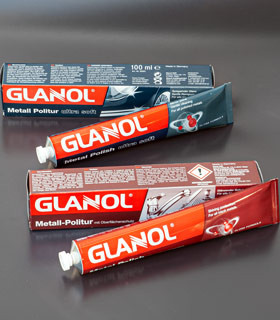 GLANOL ® Kombi&#8209;Pack (1x&nbsp;Metallpolitur + 1x&nbsp;Metallpolitur ultra&#8209;soft)