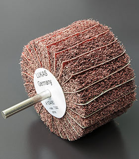 Großer Kombi-Fächerschleifer 80&nbsp;x&nbsp;50&nbsp;x&nbsp;6&nbsp;mm, mit Schaft