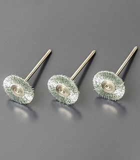 1A-BAE-Stahldraht, gewellt, 22 mm Ø, mit Schaft, 3 St.