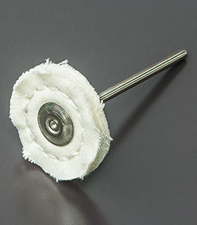 Nesselpolierer, gesteppt, 25&nbsp;mm&nbsp;Ø, mit Schaft