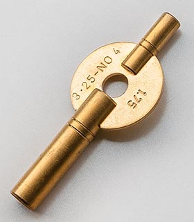 Schlüssel&nbsp;für Reiseuhren, englisches&nbsp;Modell&nbsp;- Gr.&nbsp;4&nbsp;(3,25&nbsp;mm)&nbsp;+&nbsp;1,75&nbsp;mm