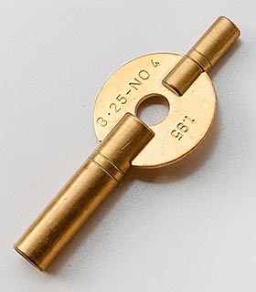 Schlüssel&nbsp;für Reiseuhren, englisches&nbsp;Modell&nbsp;- Gr.&nbsp;4&nbsp;(3,25&nbsp;mm)&nbsp;+&nbsp;1,95&nbsp;mm