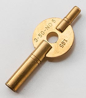 Schlüssel&nbsp;für Reiseuhren, englisches&nbsp;Modell&nbsp;- Gr.&nbsp;5&nbsp;(3,50&nbsp;mm)&nbsp;+&nbsp;1,95&nbsp;mm