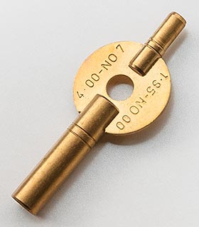 Schlüssel&nbsp;für Reiseuhren, englisches&nbsp;Modell&nbsp;- Gr.&nbsp;7&nbsp;(4,00&nbsp;mm)&nbsp;+&nbsp;1,95&nbsp;mm