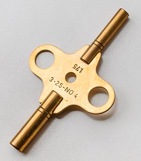 Schlüssel&nbsp;für Reiseuhren, französisches&nbsp;Modell&nbsp;- Gr.&nbsp;4&nbsp;(3,25&nbsp;mm)&nbsp;+&nbsp;1,75&nbsp;mm