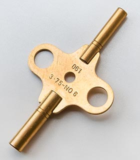 Schlüssel&nbsp;für Reiseuhren, französisches&nbsp;Modell&nbsp;- Gr.&nbsp;6&nbsp;(3,75&nbsp;mm)&nbsp;+&nbsp;1,95&nbsp;mm