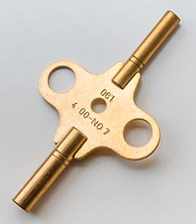 Schlüssel&nbsp;für Reiseuhren, französisches&nbsp;Modell&nbsp;- Gr.&nbsp;7&nbsp;(4,00&nbsp;mm)&nbsp;+&nbsp;1,95&nbsp;mm