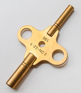 Schlüssel&nbsp;für Reiseuhren, französisches&nbsp;Modell&nbsp;- Gr.&nbsp;8&nbsp;(4,25&nbsp;mm)&nbsp;+&nbsp;1,90&nbsp;mm