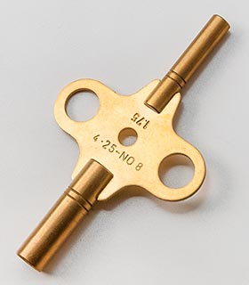 Schlüssel&nbsp;für Reiseuhren, französisches&nbsp;Modell&nbsp;- Gr.&nbsp;8&nbsp;(4,25&nbsp;mm)&nbsp;+&nbsp;1,75&nbsp;mm