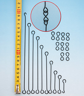 Set Kettenglieder, 19tlg., ca. 140 cm Länge