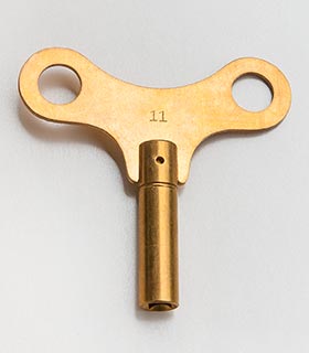 Uhrenschlüssel&nbsp;Messing Größe&nbsp;11&nbsp;-&nbsp;5,00&nbsp;mm