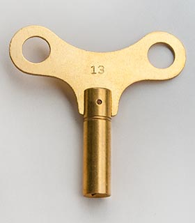 Uhrenschlüssel&nbsp;Messing Größe&nbsp;13&nbsp;-&nbsp;5,50&nbsp;mm