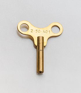 Uhrenschlüssel&nbsp;Messing Größe&nbsp;1&nbsp;-&nbsp;2,50&nbsp;mm