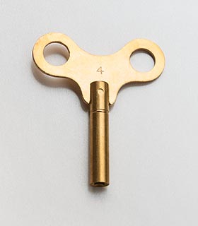 Uhrenschlüssel&nbsp;Messing Größe&nbsp;4&nbsp;-&nbsp;3,25&nbsp;mm