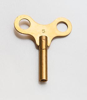 Uhrenschlüssel&nbsp;Messing Größe&nbsp;5&nbsp;-&nbsp;3,50&nbsp;mm