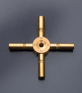 Universalschlüssel - Stern-Schlüssel - Multi-Schlüssel für Grossuhren, Gr.&nbsp;8&#8209;10&#8209;12&#8209;14