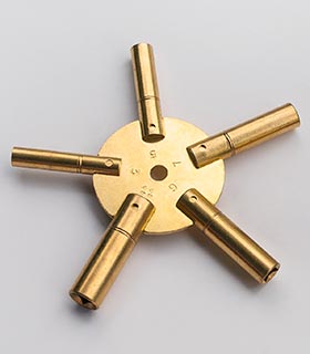 Universalschlüssel - Stern-Schlüssel - Multi-Schlüssel für Pendulen, Gr.&nbsp;3&#8209;5&#8209;7&#8209;9&#8209;11